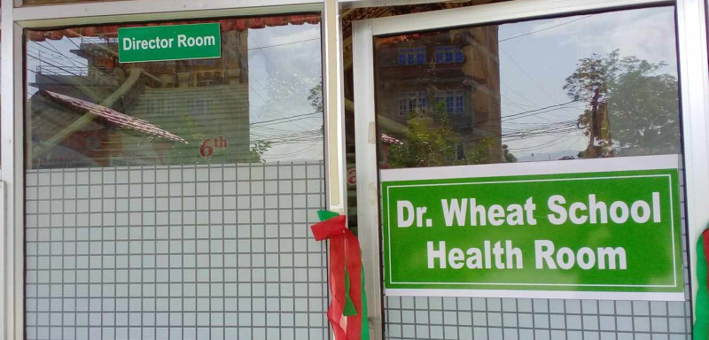 रोम्वस स्कुलमा स्कुल हेल्थ रुम सेवा सुरु