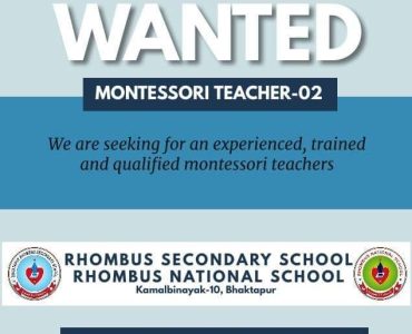 MONTESSORI TRAINED TEACHER WANTED
